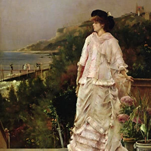 Woman on a Terrace, 1882 (oil on canvas)