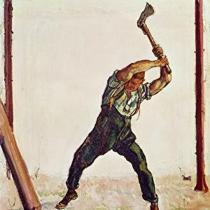 The Woodman, 1910 (oil on canvas)