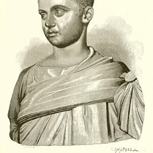 The Younger Philip. (Bust found at Civita Lavinia. Capitol, Hall of the Emperors, No. 69) (engraving)