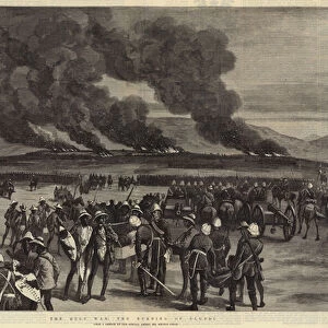 The Zulu War, the Burning of Ulundi (engraving)