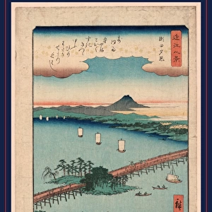 1797-1858 1857. 26 37.6 Ando Evening Hiroshige