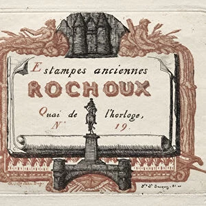 Address Card Rochoux Printseller 1856 Charles Meryon