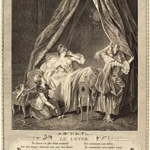 Antoine Louis Romanet after Sigmund Freudenberger, French (1742-1810 or after), Le lever