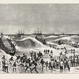 The Ashantee War: Landing Troops on the Gold Coast, Anglo Ashanti War, Ghana, 1873