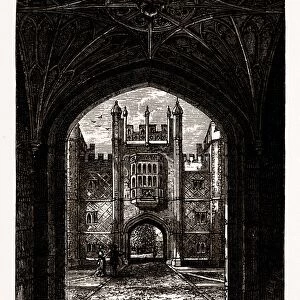BOLEYNs GATEWAY, UK, engraving 1881 - 1884