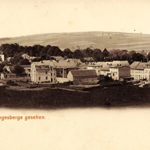 Buildings Pulsnitz 1902 Landkreis Bautzen Vom Siegesberge gesehen