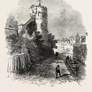 Chester: the Phoenix Tower on the City Walls, Uk, 1869