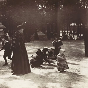 Children Playing Luxembourg Gardens Eugene Atget