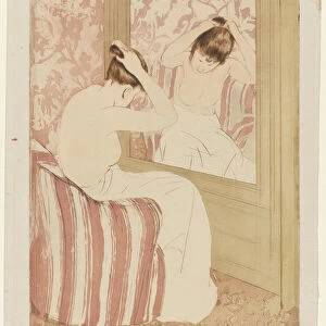Coiffure 1890-1891 Mary Cassatt American 1844-1926