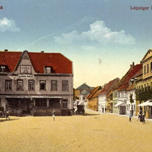 Covered wagons Buildings Grimma 1915 Landkreis Leipzig