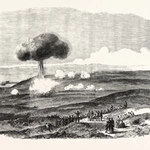 The Crimean War: the Siege of Sebastopol: Explosion of a Powder Magazine in the English