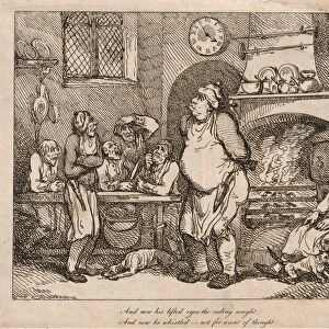 Drawings Prints, Print, Now, Lifted, Eyes, Ceiling, Sought... Artist, Thomas Rowlandson