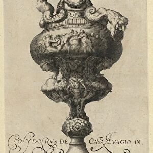 Drawings Prints, Print, Ornament, &, Architecture, Vase, Ewer, Frieze, Naked Figures