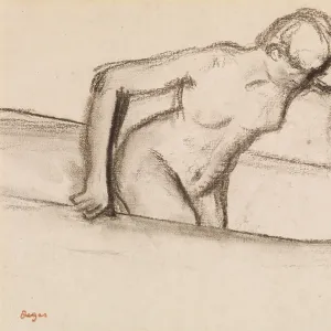 Edgar Degas Woman Tub c. 1883 Charcoal laid paper