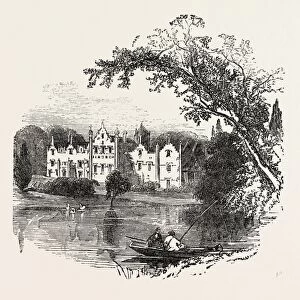 GILSTON PARK, HERTS. UK, 1851 engraving