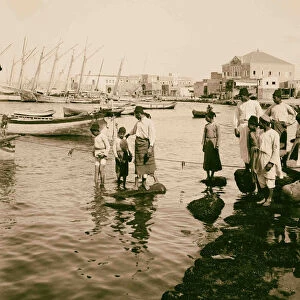 Harbour Tyre 1900 Lebanon sea coast