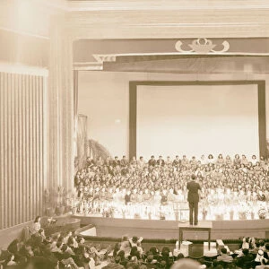 Large choir group Alhambra cinema Jaffa March 22