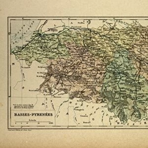Map of Basses-Pyrenees, France