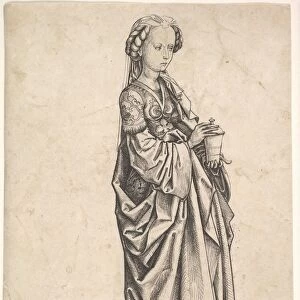 Mary Magdalen ca 1490 Engraving 8 1 / 2 x 5 11 / 16