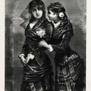 Modern, Ladies, Woman, Girl, Fashion, Engraving 1882