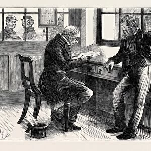Newgate: Prisoner with Attorney in Consulting Room, 1873