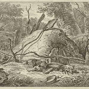 Oven with shovel, Hermanus Fock, 1781 - 1822