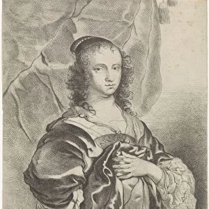 Portrait of Geertruida Hasselaer, Jacob Lutma, c. 1645 - 1654