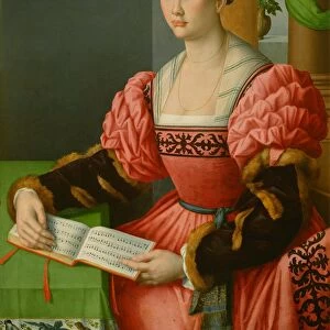 Portrait of a Woman with a Book of Music