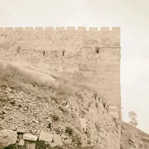 S. E corner city wall excavation 1961 Jerusalem