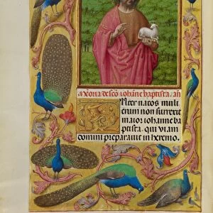 Saint John the Baptist with the Lamb of God on a Book