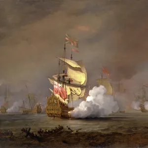 Sea Battle of the Anglo-Dutch Wars The Battle of Lowestoft, William van de Velde