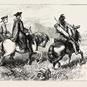 Sir Alexander Cumming on his Way to Visit the Cherokees, Us, Usa, 1870S Engraving