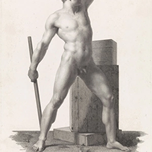 Standing male nude, Benoit Taurel, 1818