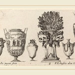 Stefano Della Bella (Italian, 1610-1664), Fantastic Vases, probably 1646, etching
