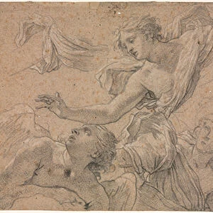 Studies Angels recto 1655-1660 Michel Dorigny