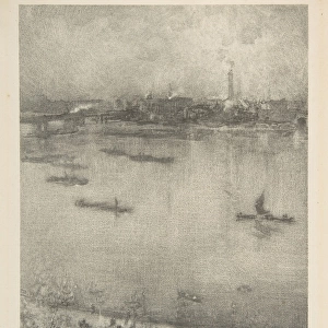 Thames 1896 Lithotint scraping third state three