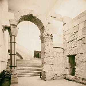 Various views inside Jerusalem Ruins gate Russian church