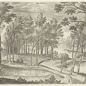 View of the ponds of Ter Kameren, La Cambre Brussels Belgium, Hans Collaert I, Hans Bol
