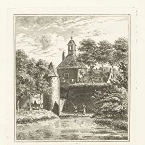 View of the Water Gate in Tiel, Johannes Alexander Rudolf Best, 1807-1855, The Netherlands