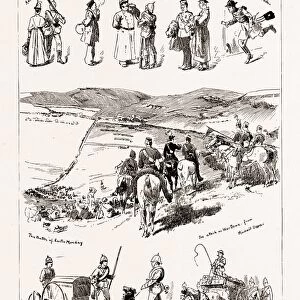 THE VOLUNTEER MANOEUVRES NEAR PORTSMOUTH, UK, 1886; Medical Comforts, Baggage Guard