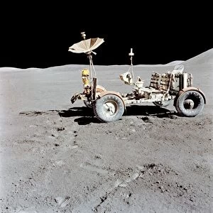 Apollo 15 Lunar Roving Vehicle on the moon