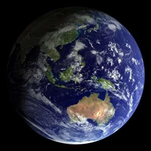 Full Earth from space showing Australia