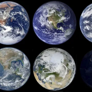 Image comparison of iconic views of planet Earth