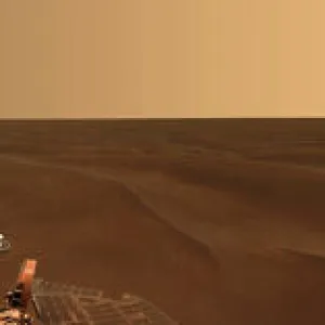 Panoramic view of the plains of Meridiani on the planet Mars