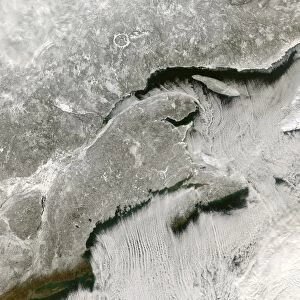 Snow and cloud streets, New England and the Maritimes