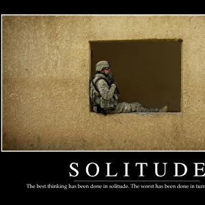 Solitude: Inspirational Quote and Motivational Poster