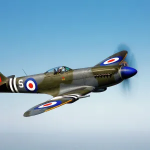 A Supermarine Spitfire Mk-18 in flight