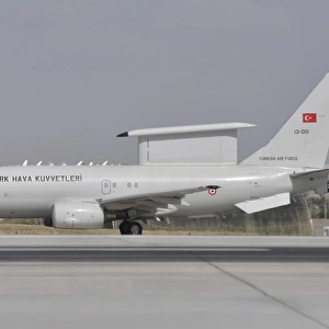 A Turkish Air Force Boeing 737 Airborne Early Warning and Control aircraft