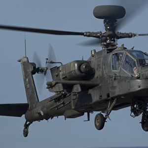 A U. S. Army AH-64 Apache helicopter