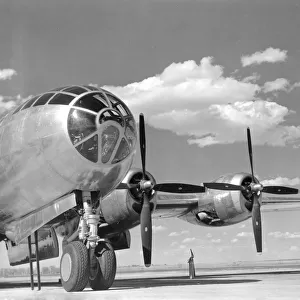 A U. S. Army Air Forces B-29 Superfortress bomber aircraft